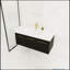 Meuble-lavabo mural 48 po avec lavabo, lavabo à rebords épais en résine