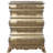 Victoria 5-Drawer Cabriole Chest, Gold Finish-110744222