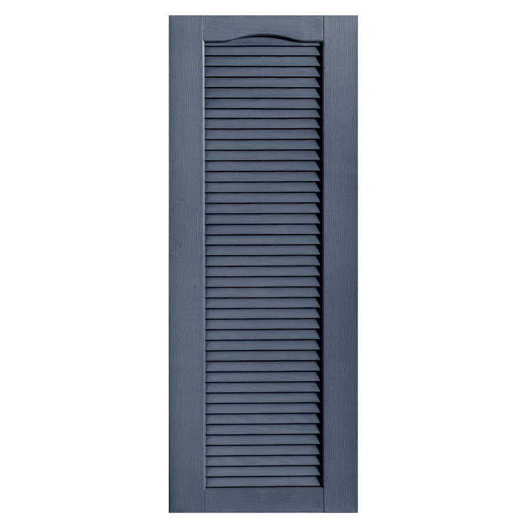 Cathedral Top Full-style Open Louvre Shutters Pair