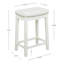 Tabouret de comptoir et de bar en bois massif sans dossier avec siège rembourré Bartonville-844602782-866721034