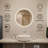 Naliyah Round Frameless Lighted Bathroom/Vanity Mirror Dimmable Anti-Fog Wall Mounted Mirror-1558700749