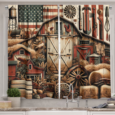 Rustic Kitchen Curtain