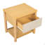 Table de chevet en bois, tables de chevet avec tiroir, table de chevet de ferme, ensemble MP2 (ensemble de 2)-1836497541