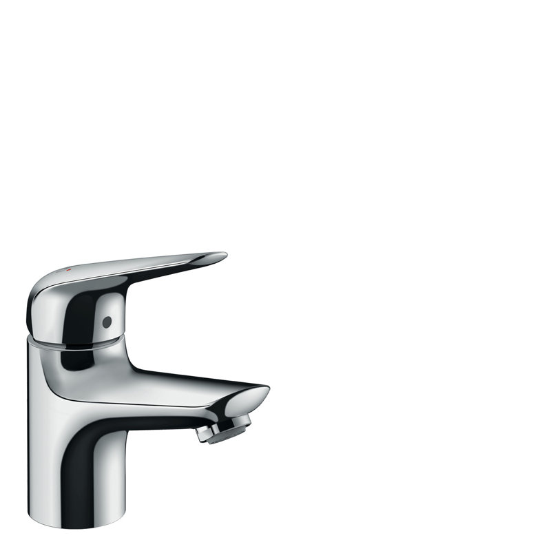 Robinet pour salle de bain à un trou avec ensemble de drain à faible débit économie d’eau Focus N, Chrome