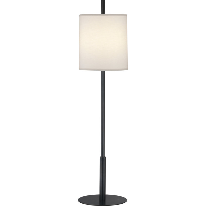 Echo Buffet Table Lamp, Deep Patina Bronze, Off-White