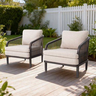 Fauteuils club avec coussins Asheville