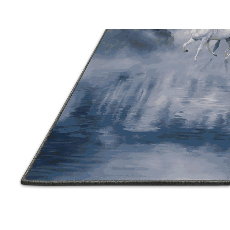 Tapis gris soyeux et moelleux, Tapis de couloir 2 pi x 5 pi
