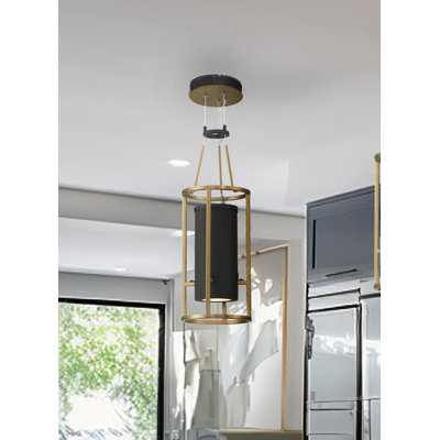 Luminaire suspendu cylindrique 1 lumière Wyton