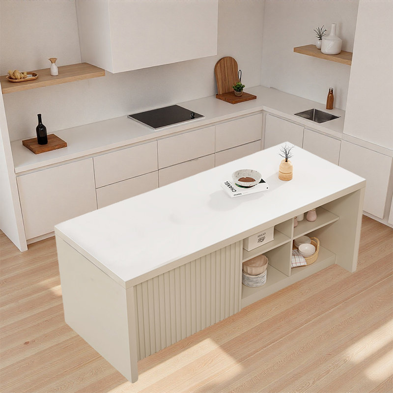 Îlot de cuisine pratique et polyvalent parfait pour les salons de cuisine et les coins repas