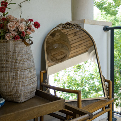 Arched Vintage Metal Frame Wall Mirror/Decorative Mirror