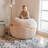 Big Joe Fuf 4Ft Foam Bean Bag Chair with Removable Cover for Kids, Teens, Vanilla Latte, Corded Plush, 4 foot Large Reading and Gaming Seat-98338290-100759951