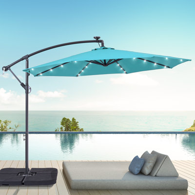 Dannii-Leigh 120'' Lighted Cantilever Umbrella