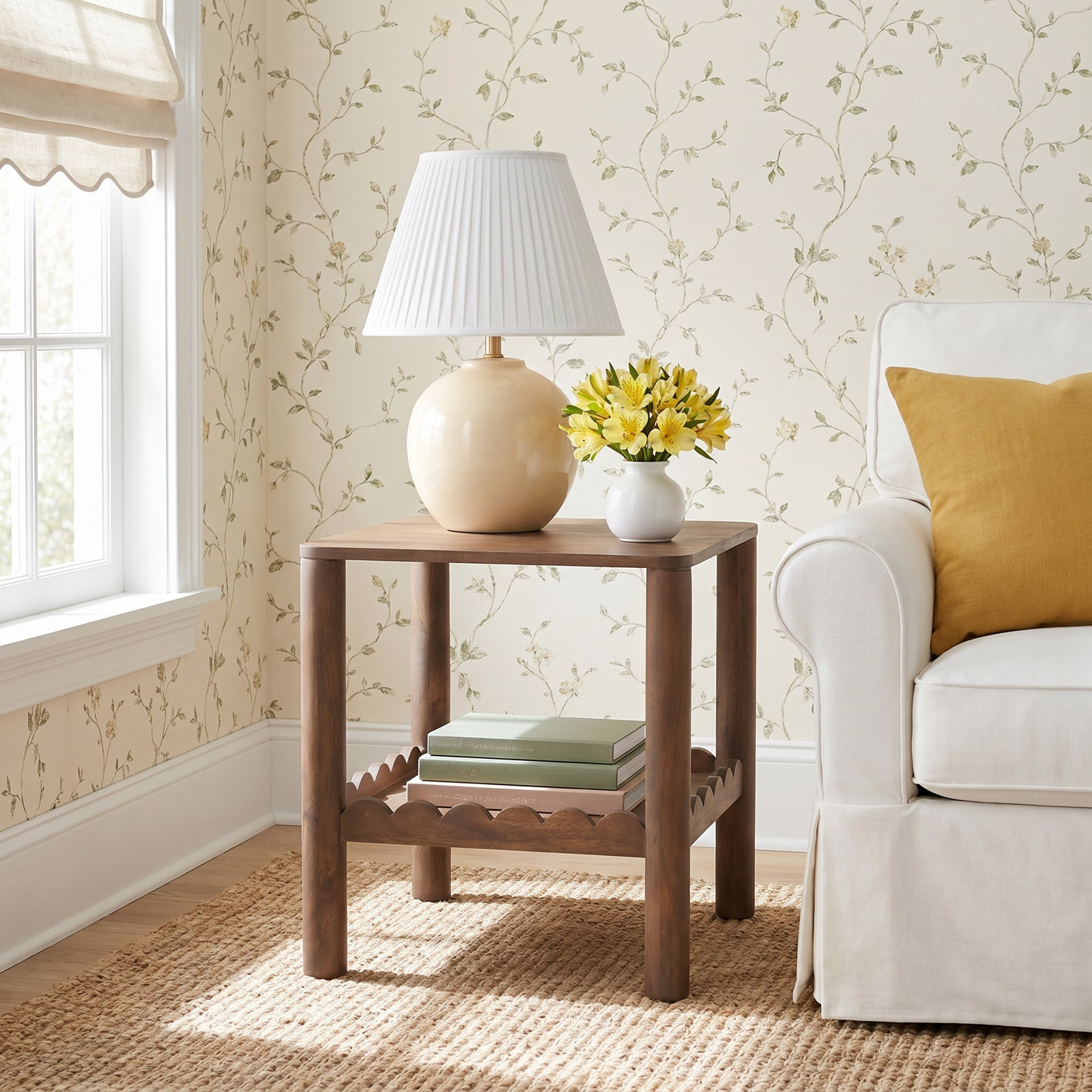 Lola Solid Wood End Table