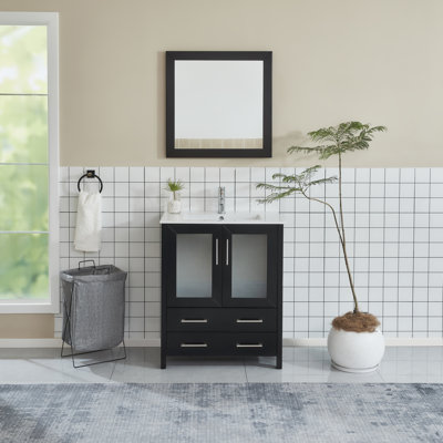  Ensemble de meuble-lavabo simple 30 "avec miroir