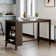 Winston Porter Wood Rectangular Bar Table - Industrial Long Counter Height Table with Wooden Legs