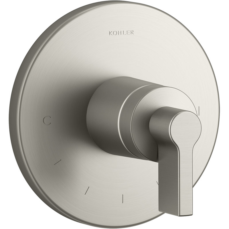 Components™ Thermostatic Valve Trim with Lever Handle, Vibrant Brushed Nickel