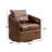  Kasia 27.6'' Wide Luxe Soft Swivel Arm Barrel Chair with Nailhead Trim and Removable Cushion-111056211