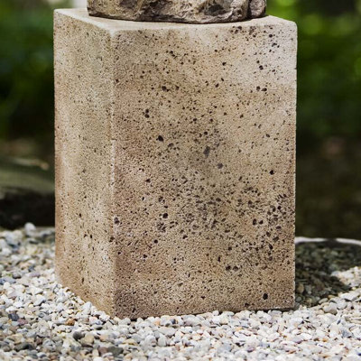 Weather Resistant Concrete Abstract Pedestal