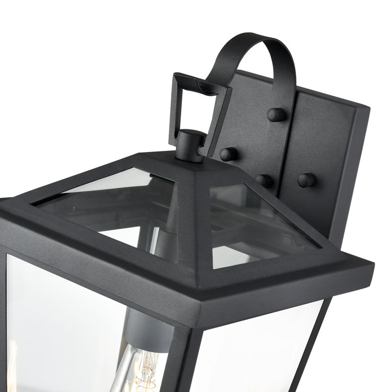 Rajesh 1 Light Outdoor Wall Sconce, 14.5" H x 8" W x 8.75" D