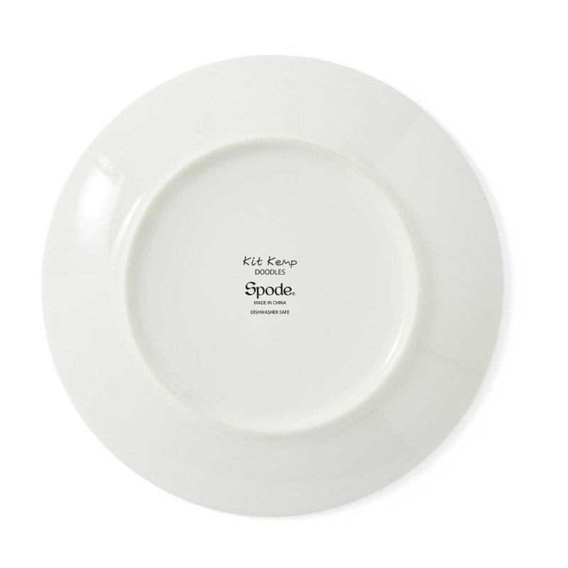6" Doodles Tidbit Plates, Set of 4