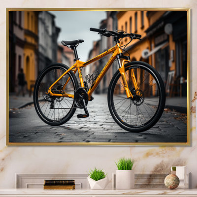 «Vélo Cityscape Escape», art mural sur toile