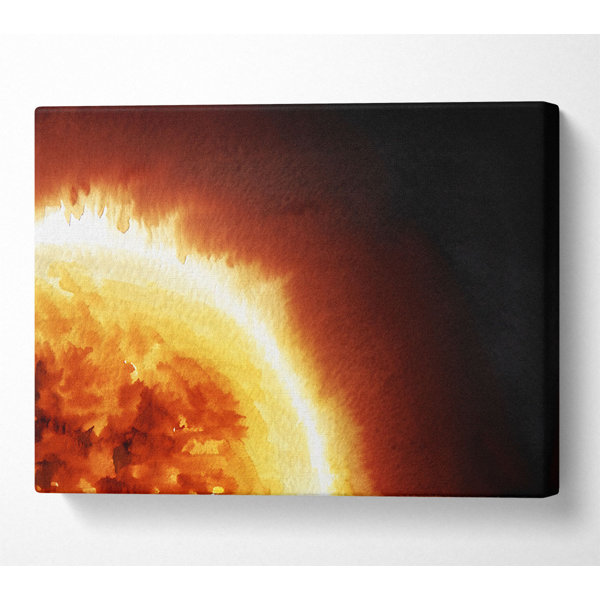 Metro Lane Fire Sun Glow - Wrapped Canvas Print | Wayfair.co.uk