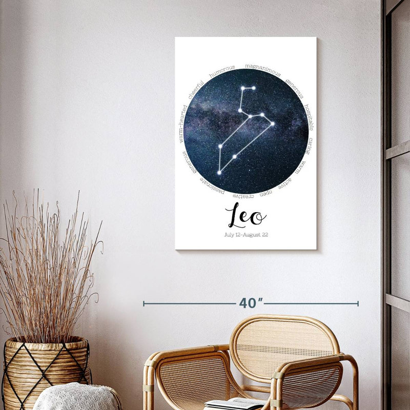 " Leo Constellation " by Luna Lyric, 39" H x 26" W x 1.25" D