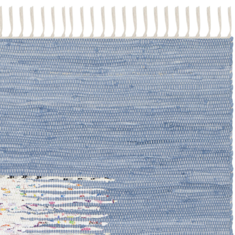 Aitken Hand Woven Cotton Abstract Rug, Rectangle 9' x 12'