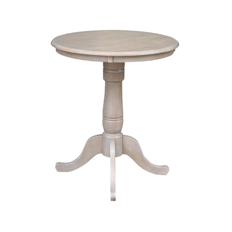 Mosteller Solid Wood Dining Table, Washed Gray Taupe, 36" H x 30" W x 30" D