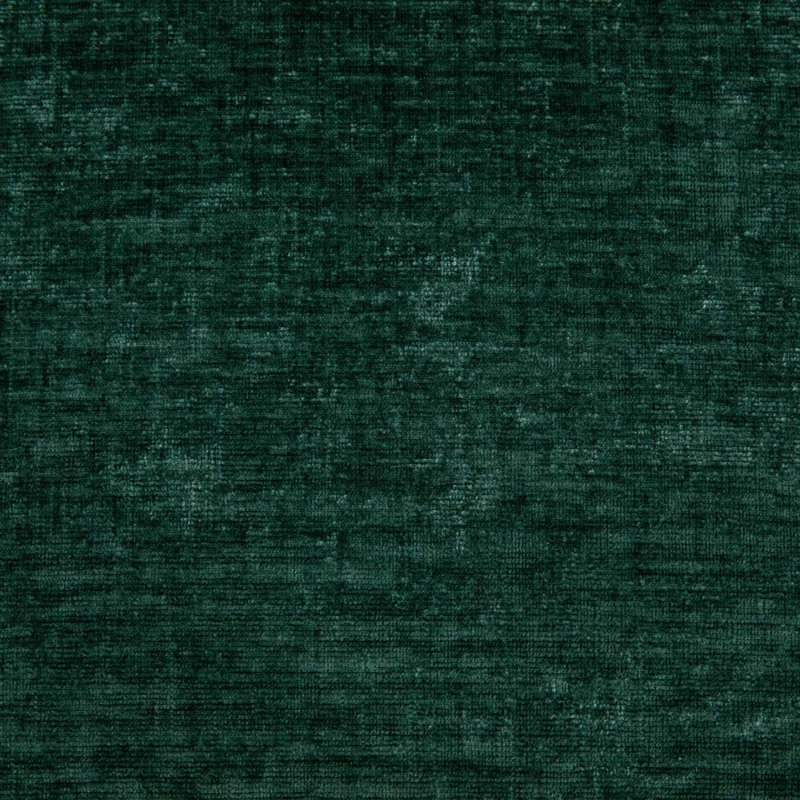 Canapé modulaire rembourré en chenille Lambrecht avec accoudoirs et coussins plus larges, Green Chenille
