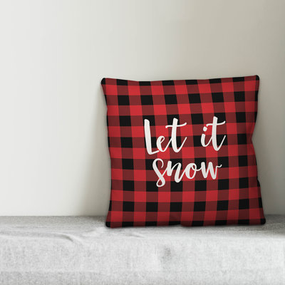 Plaid Reversible Throw Pillow