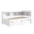 Space-Saving Twin Loft Bed With Integrated Bookcase & Charging Station - Features USB Ports, Power Outlets, And 2 Drawers-2137391927