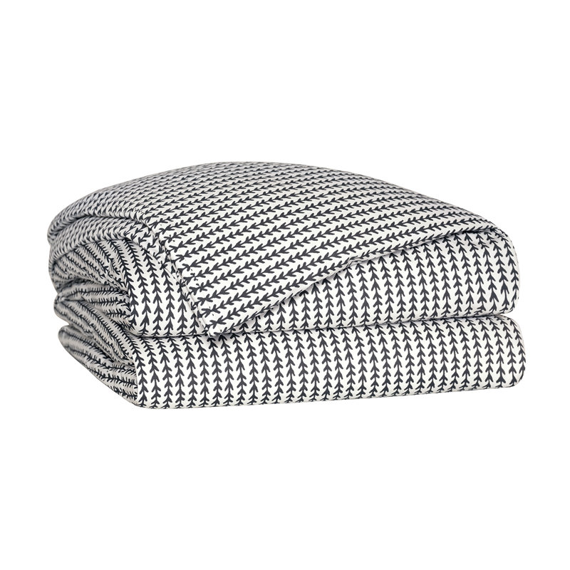 Bowie Modern & Contemporary Cotton Geometric Shapes Comforter, Super King Comforter, Button Tufted