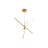 Hulse 3 - Light Aluminium Dimmable LED Sputnik Modern Linear Chandelier-580219478-580219476