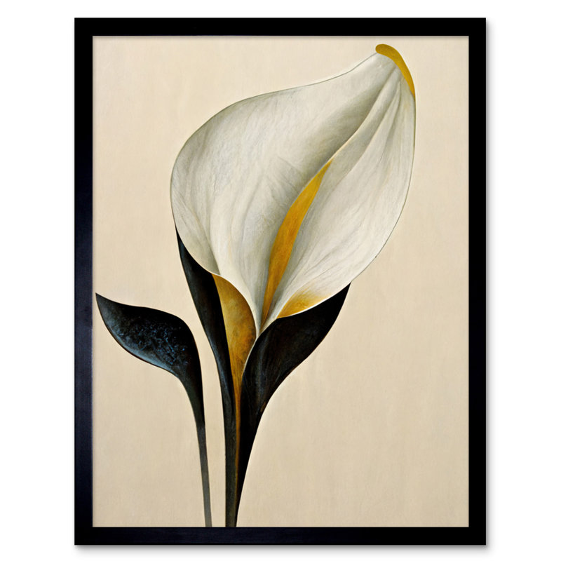 Elegant Modern Calla Lily - Single Picture Frame Print