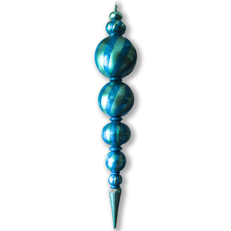 Ornement faîteau géant, Turquoise
