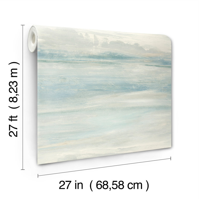 Candice Olson Tranquil Wallpaper Double Roll, Blue