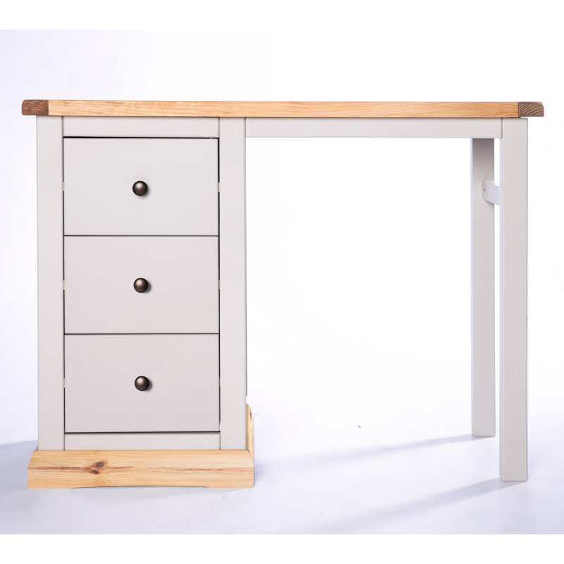 Enciso Writing Desk, Wood/Grey, Black