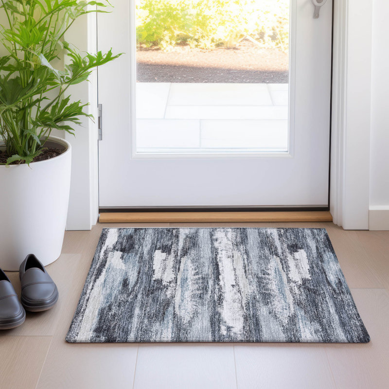 Tapis rectangulaire Aleighna avec envers antidérapant, Rectangle 1 pi 8 po x 2 pi 6 po