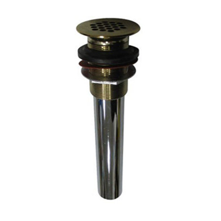 South Beach Grid Shower Drain, Polished Brass