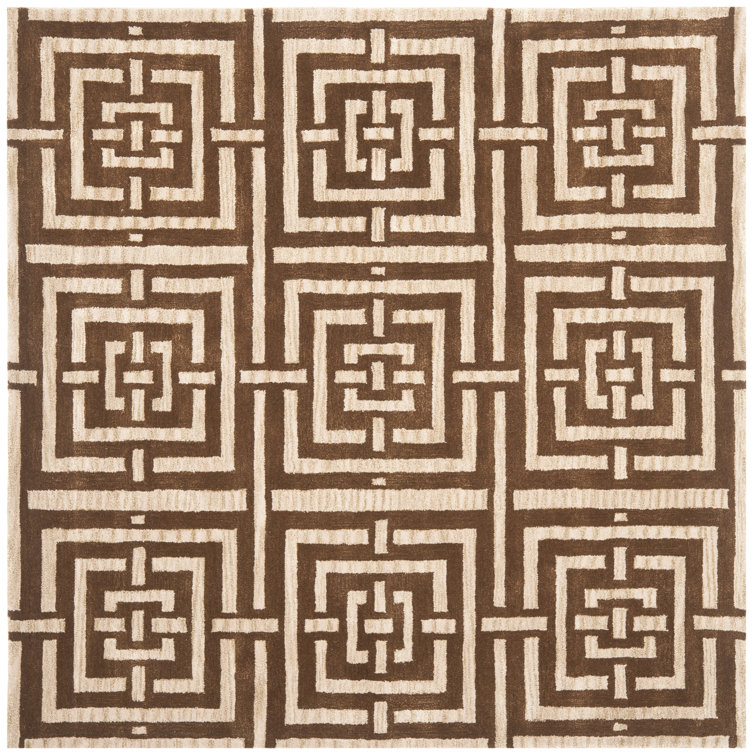 Secaucus Hand Tufted Wool Geometric Rug