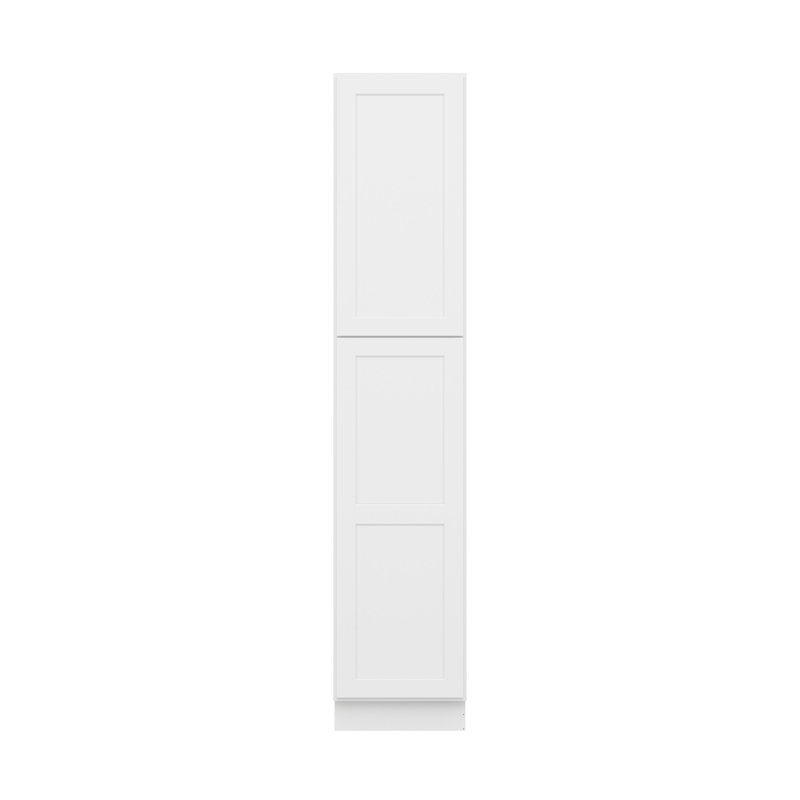 Armoires de cuisine utilitaires à 2 portes, prêtes à assembler, 45,7 cm L x 61 cm P x 228,8 cm H, blanches, 18"