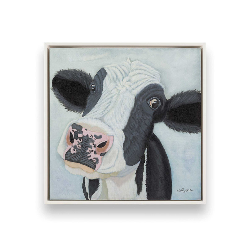 «Mira» par Ashley Justice, reproduction d'art, Toile avec cadre, L 30 po x H 30 po, Blanc