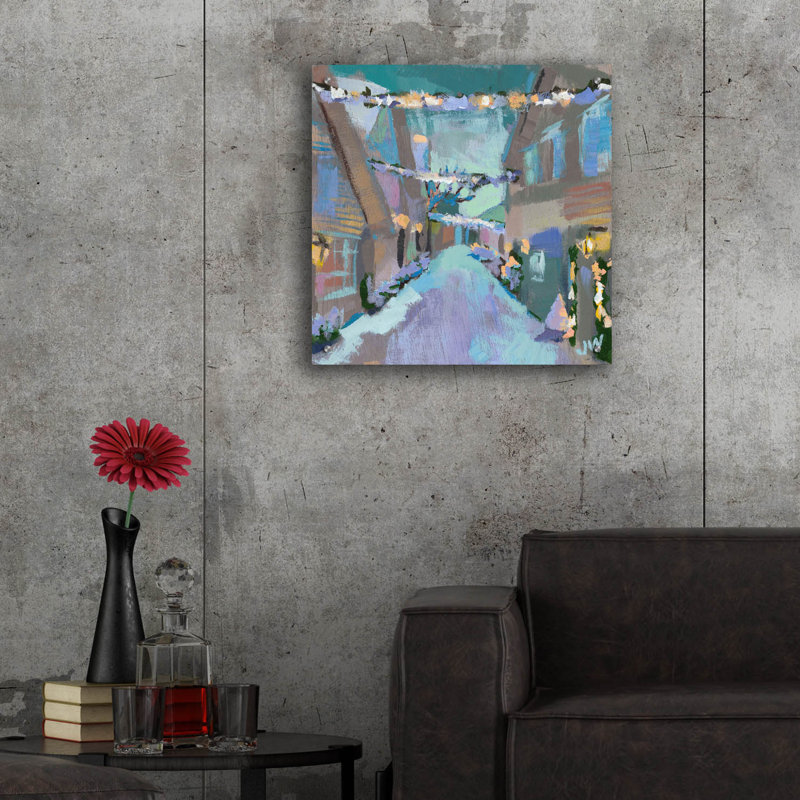 «Holiday Street Lights» par Jenny Westenhofer, H 24 po x l 24 po x P 0,2 po