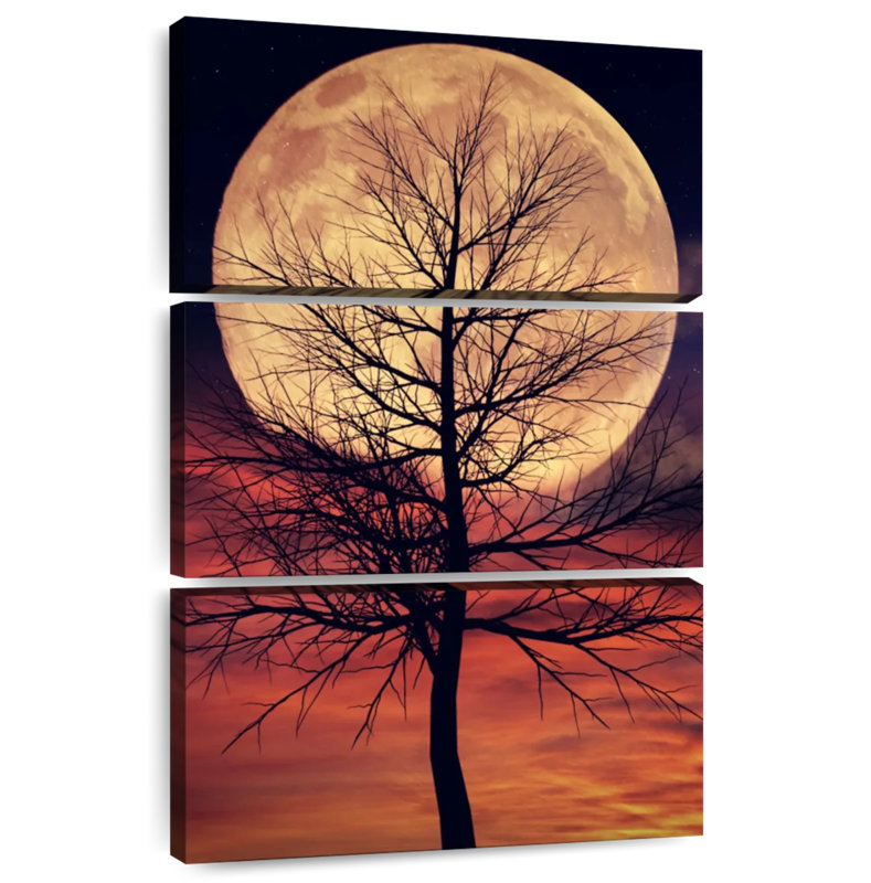 Oberle Mystic Moonlit Tree, 65" H x 42" W