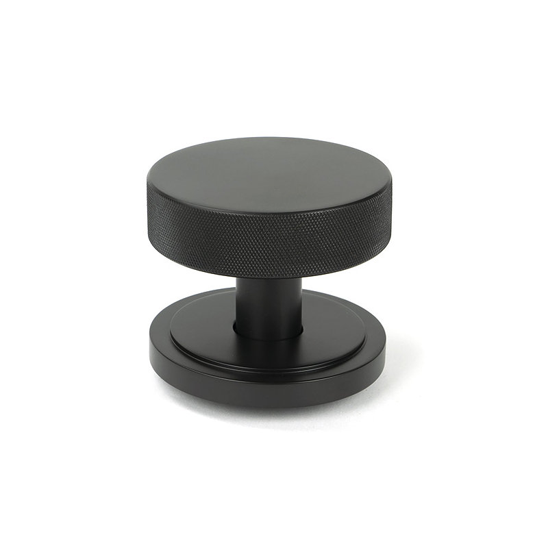 Brompton Single Dummy Door Knob, Aged Bronze