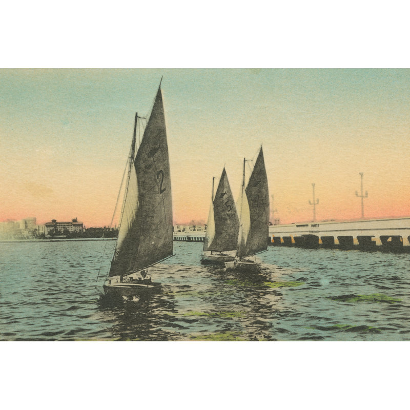 Florida Postcard I by Wild Apple Portfolio - Wrapped Canvas Print, 51cm H x 76cm W