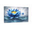 «Plants & Flowers Blue Lotus Flower Water Reflection», reproduction d'art-523529870