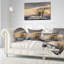 Hiver qui sort des pages - Coussin imprimé paysage-89810682-89810681