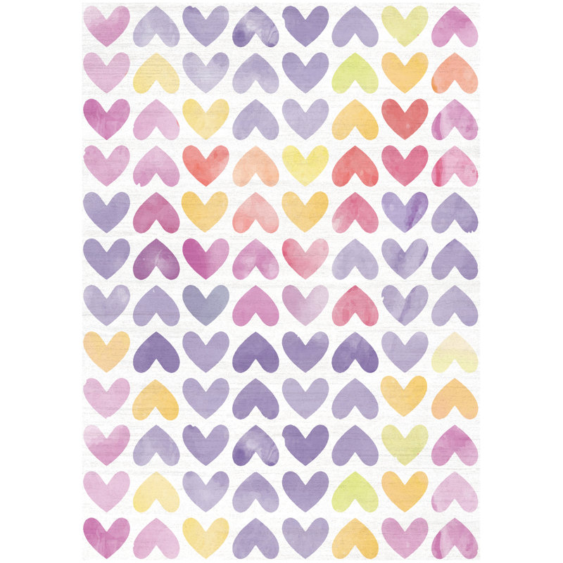  Imagination Machine Washable Multicolor Indoor Rug, Rectangle 4' x 6'